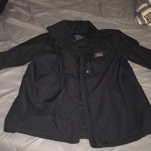 LL Bean Black windbreaker jacket